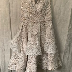 Sequin hearts homecoming dress